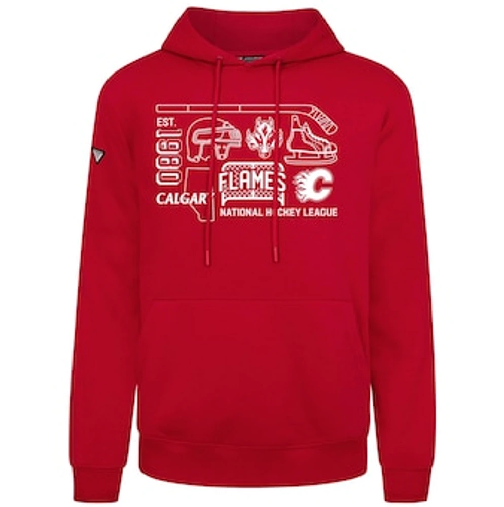 Men's Levelwear Calgary Flames Podium Campaign Pullover Hoodie