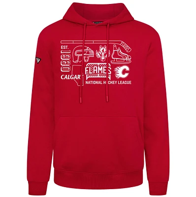 Men's Levelwear Calgary Flames Podium Campaign Pullover Hoodie