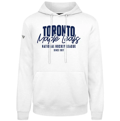 Men's Levelwear White Toronto Maple Leafs Podium Response Pullover Hoodie