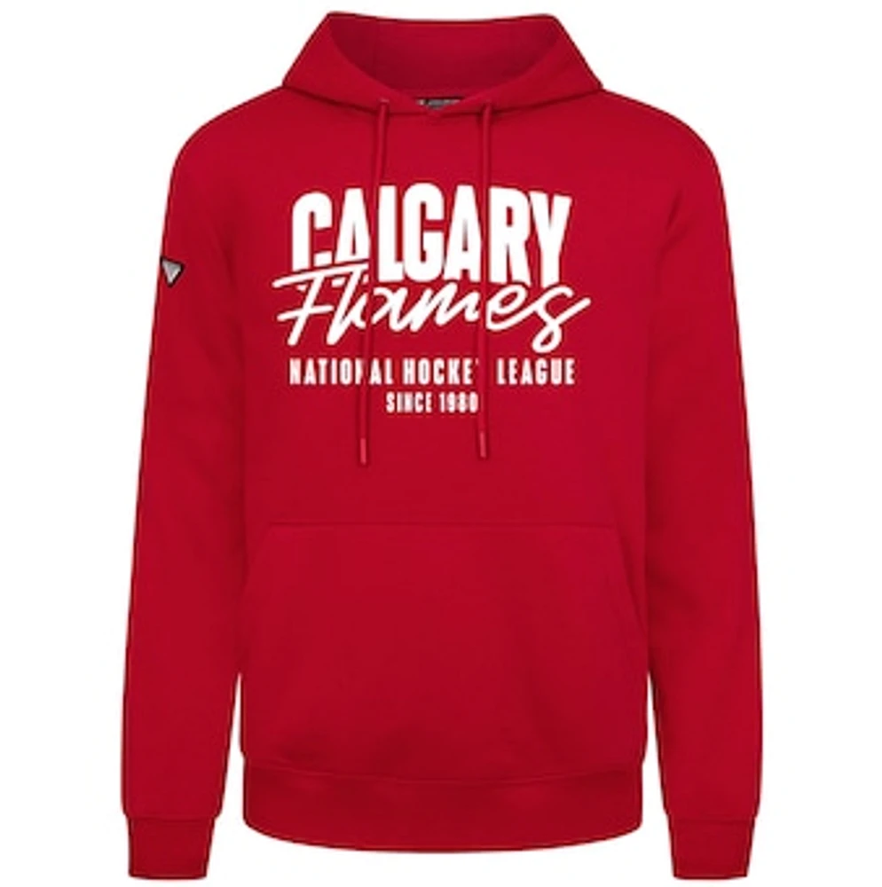 Men's Levelwear Calgary Flames Podium Response Pullover Hoodie