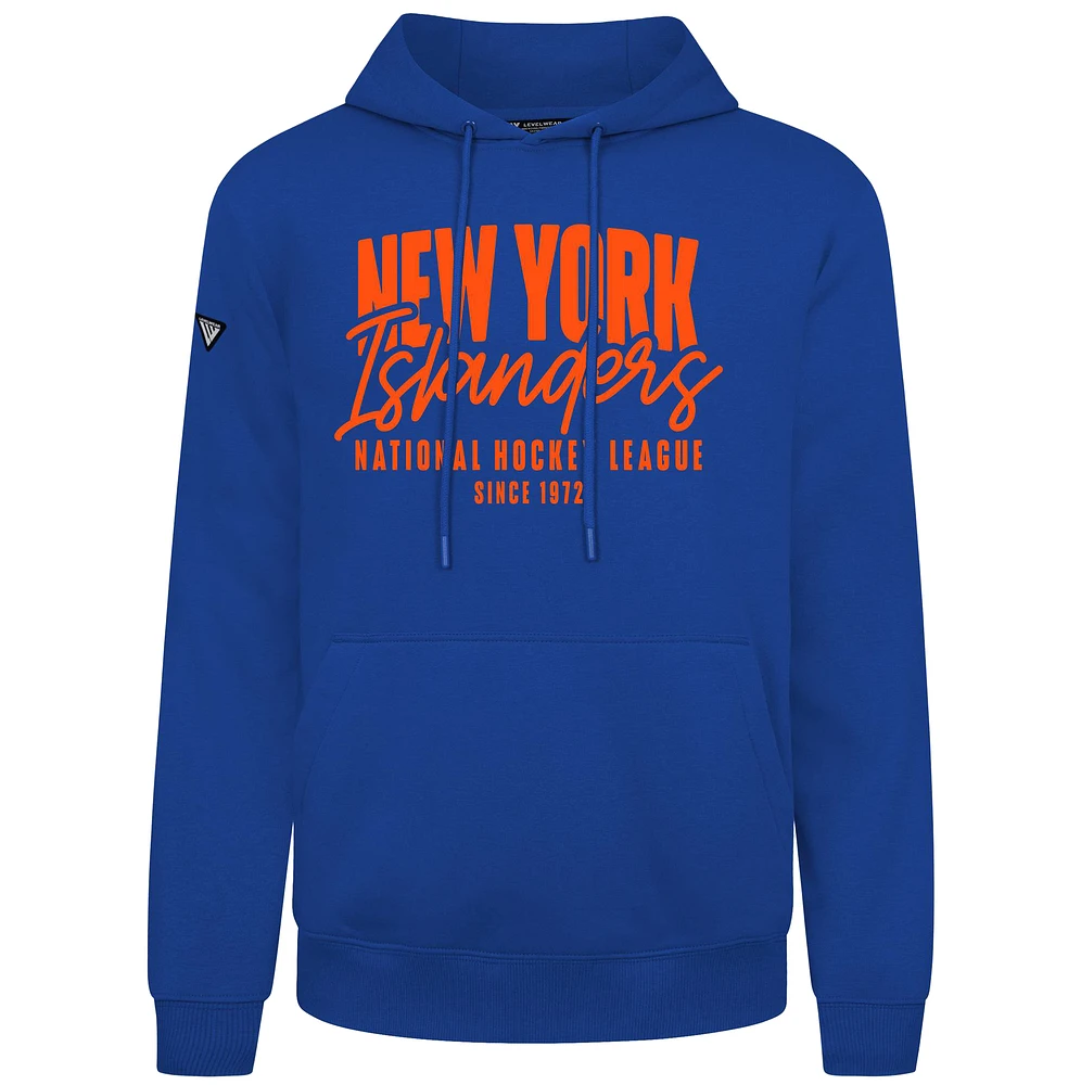 Men's Levelwear Royal New York Islanders Podium Response Pullover Hoodie