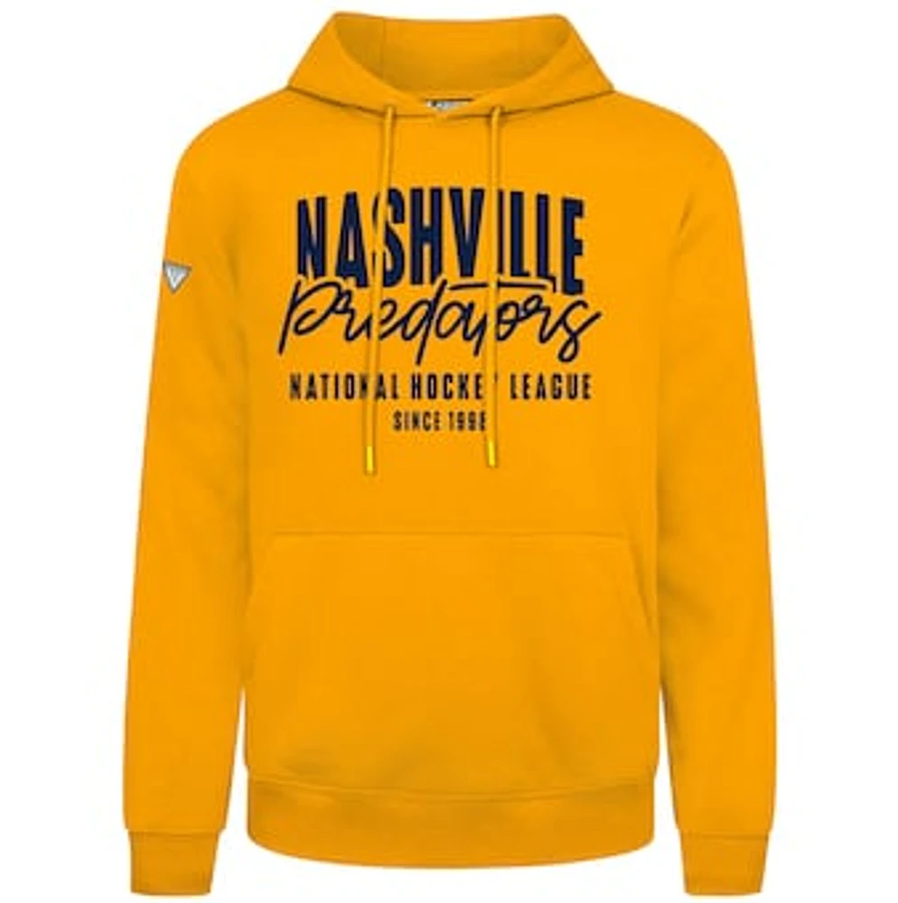 Men's Levelwear Gold Nashville Predators Podium Response Pullover Hoodie