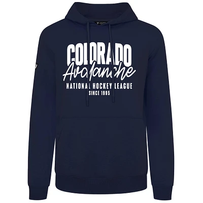 Men's Levelwear Navy Colorado Avalanche Podium Response Pullover Hoodie