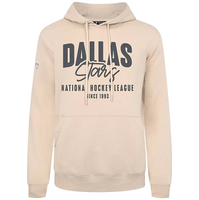 Men's Levelwear Khaki Dallas Stars Podium Response Pullover Hoodie