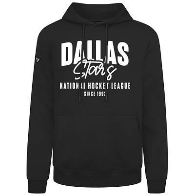 Men's Levelwear Black Dallas Stars Podium Response Pullover Hoodie