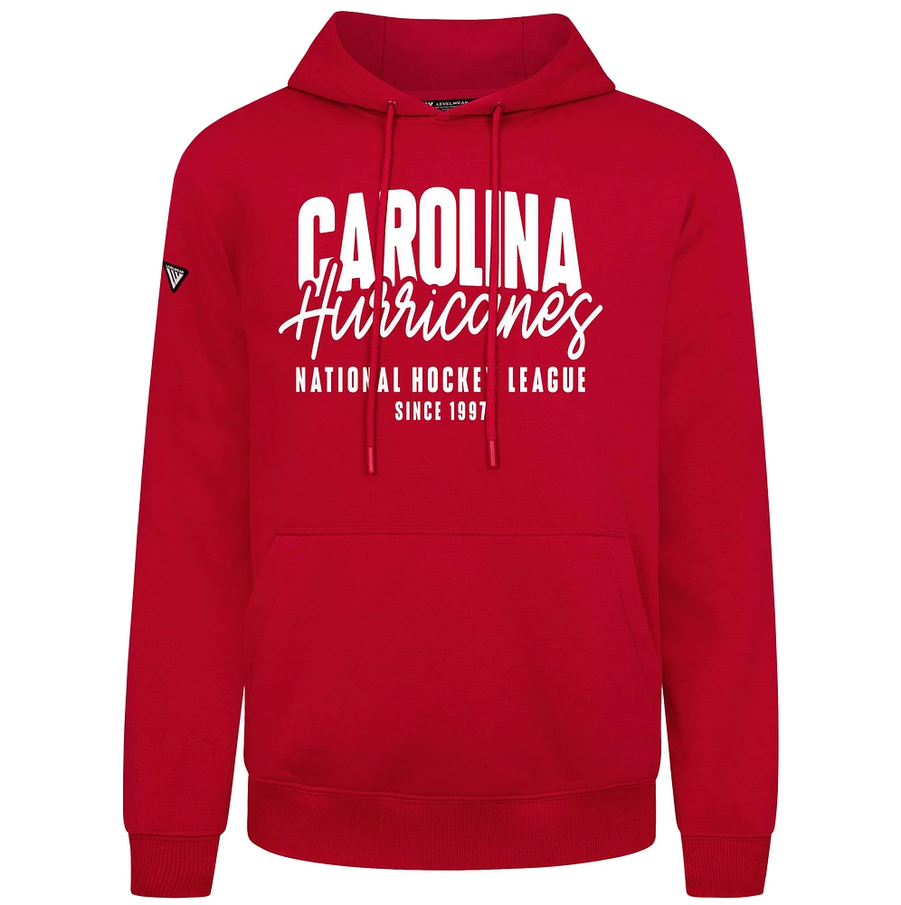Men's Levelwear Carolina Hurricanes Podium Response Pullover Hoodie