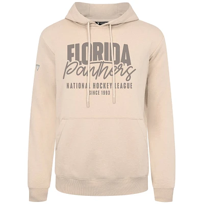 Men's Levelwear Khaki Florida Panthers Podium Response Pullover Hoodie