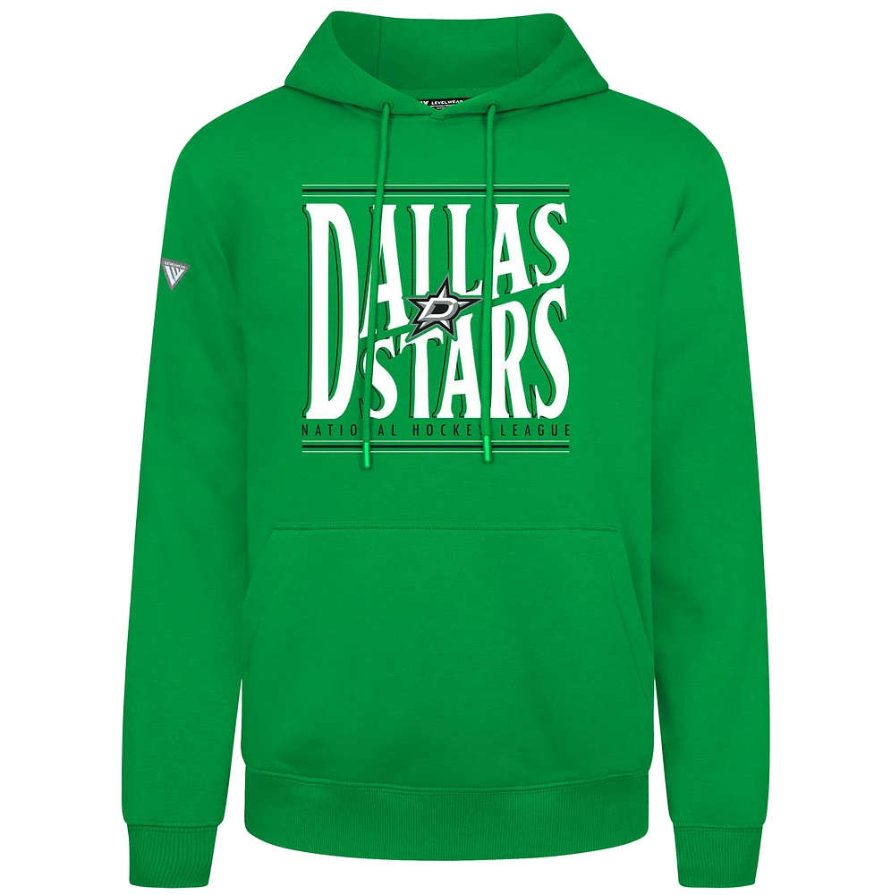Men's Levelwear Dallas Stars Podium Powerhouse Pullover Hoodie