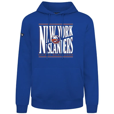 Men's Levelwear Royal New York Islanders Podium Powerhouse Pullover Hoodie