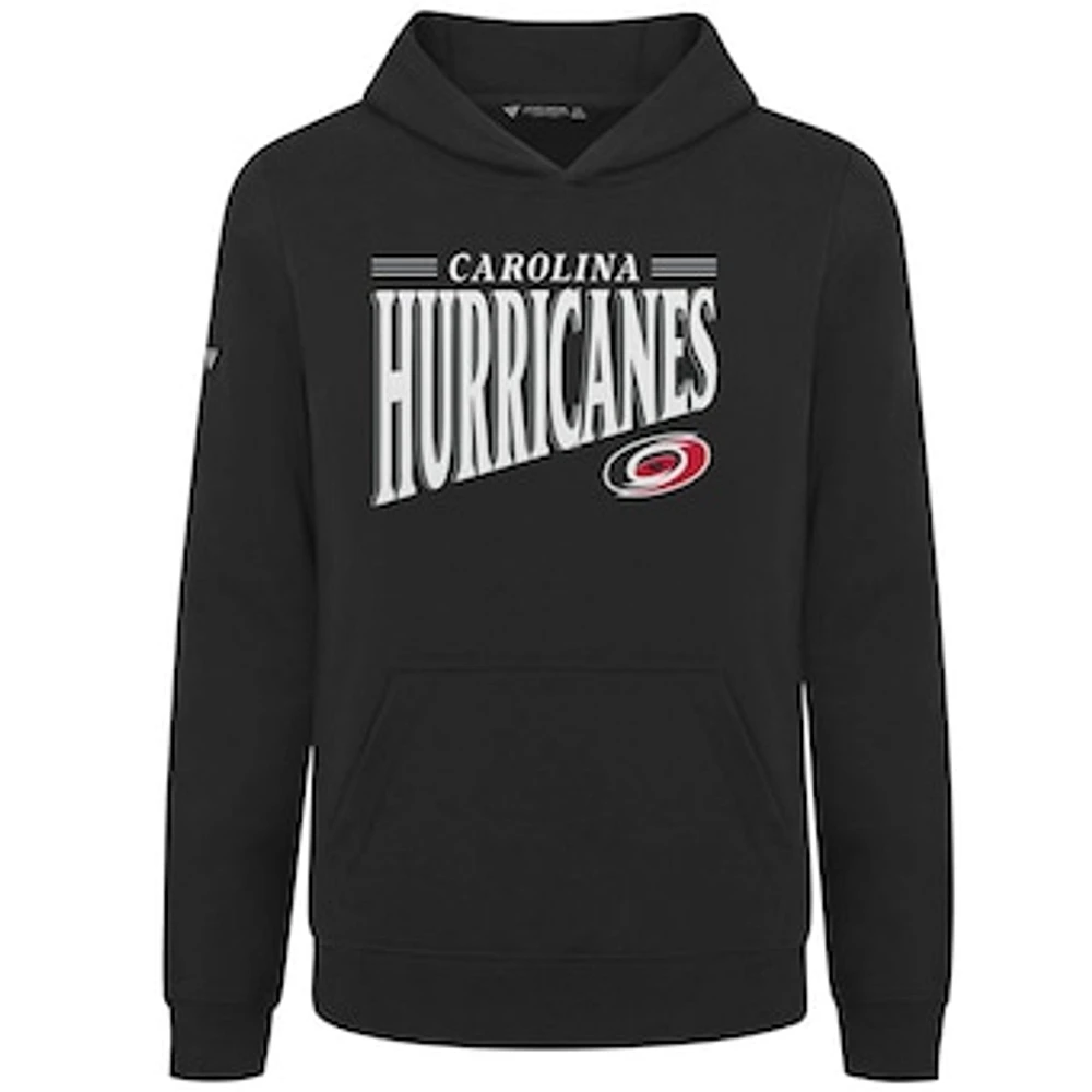Youth Levelwear Black Carolina Hurricanes Jr Podium Tally Pullover Hoodie