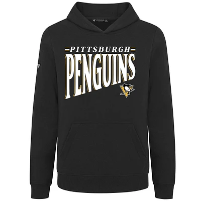 Youth Levelwear Black Pittsburgh Penguins Jr Podium Tally Pullover Hoodie