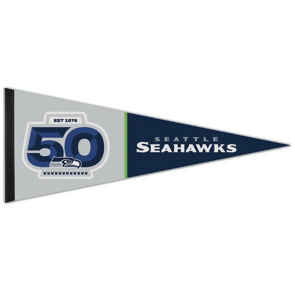 WinCraft Seattle Seahawks 50th Season 12" x 30" Premium Pennant