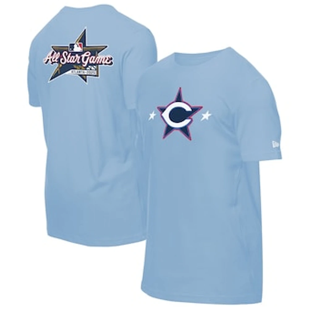 Men's New Era Light Blue Cincinnati Reds 2025 MLB All-Star Game Workout T-Shirt