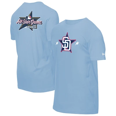 Men's New Era Light Blue San Diego Padres 2025 MLB All-Star Game Workout T-Shirt
