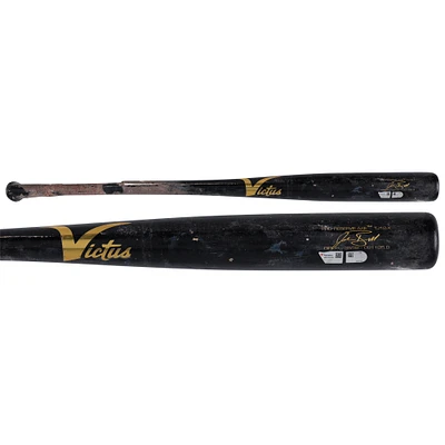 Josh Bell Washington Nationals Game-Used Black Victus Broken Bat vs. Toronto Blue Jays on March 31, 2025