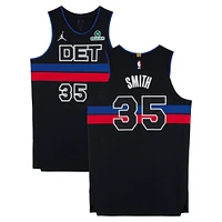 Tolu Smith Detroit Pistons Player-Issued #35 Black Jordan Brand Jersey from the 2024-25 NBA Season - Size 52+6