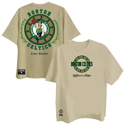 Men's Two Hype Khaki Boston Celtics Worldwide Collection Premium T-Shirt