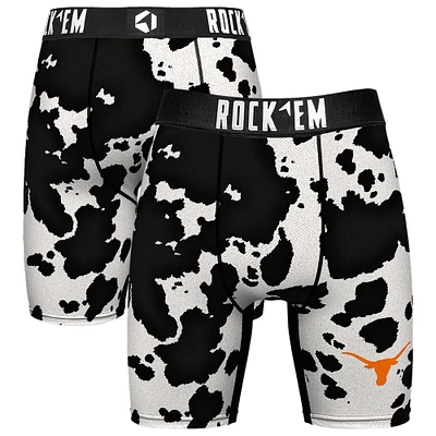 Men's Rock Em Socks Black Texas Longhorns Localized Boxer Briefs