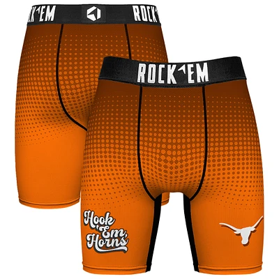 Men's Rock Em Socks Texas Orange Longhorns Slogan Boxer Briefs