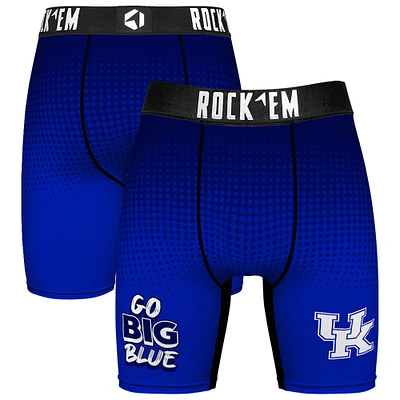 Men's Rock Em Socks Royal Kentucky Wildcats Slogan Boxer Briefs