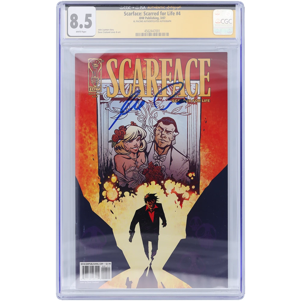 Al Pacino Autographed Scarface: Scarred For Life #4 CGC Authenticated 8.5 Comic Book