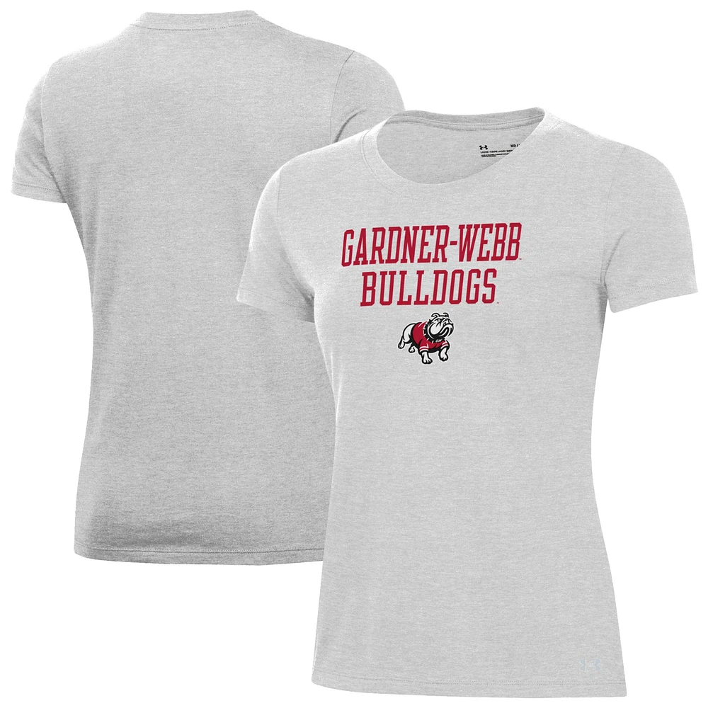 Women's Under Armour Gray Gardner-Webb Bulldogs Performance T-Shirt