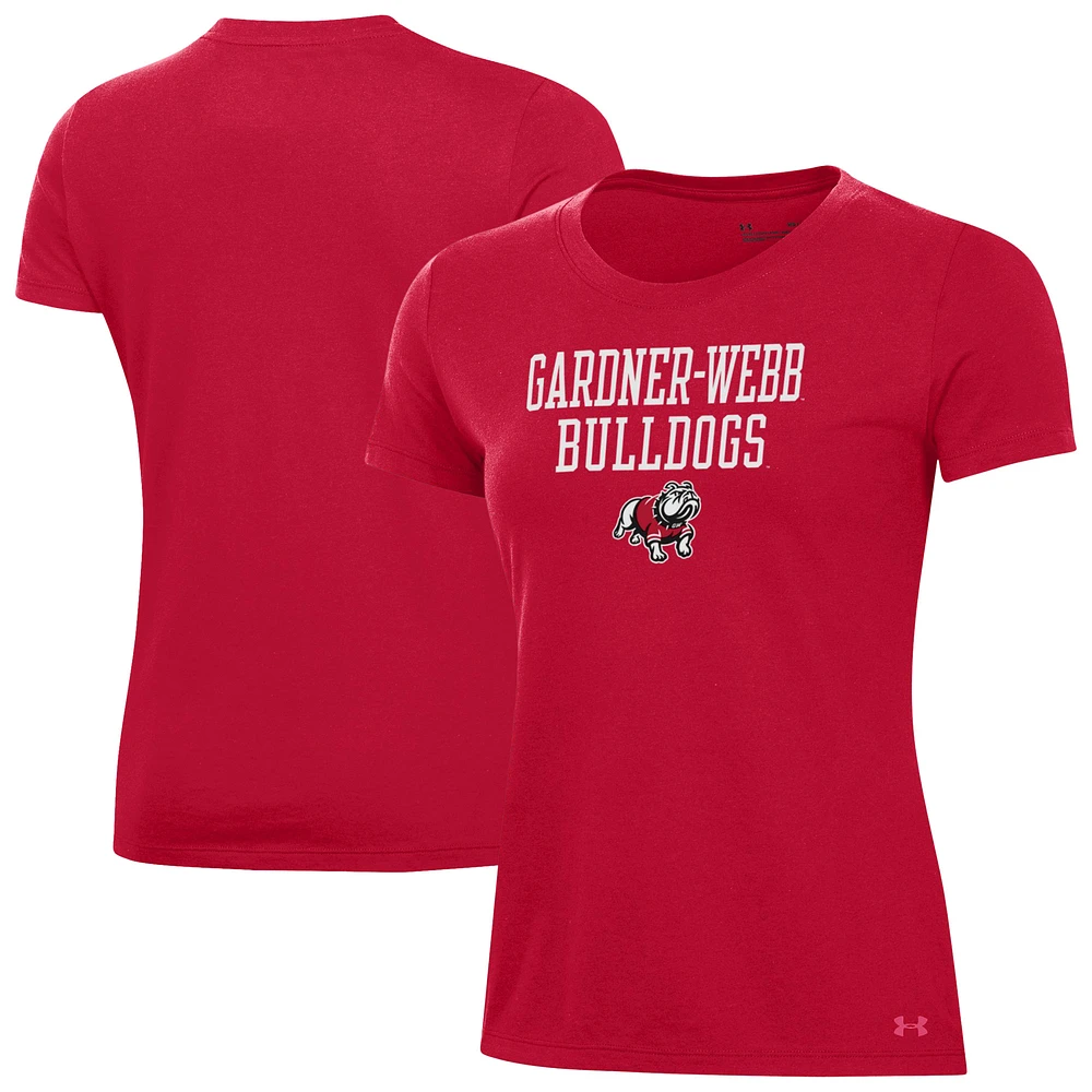 Women's Under Armour Scarlet Gardner-Webb Bulldogs Performance T-Shirt