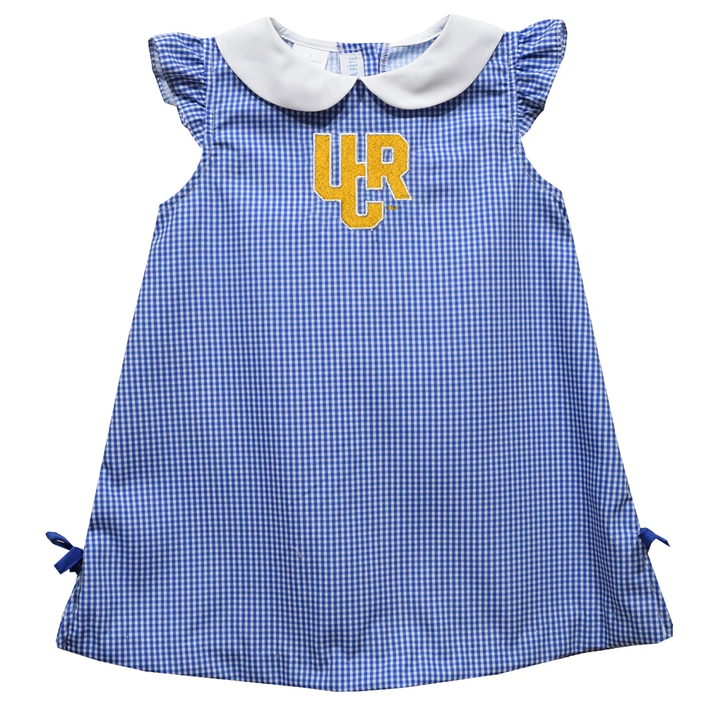 Toddler Girls Vive La Fete Blue UC Riverside Highlanders Mini Check Pattern A-Line Dress