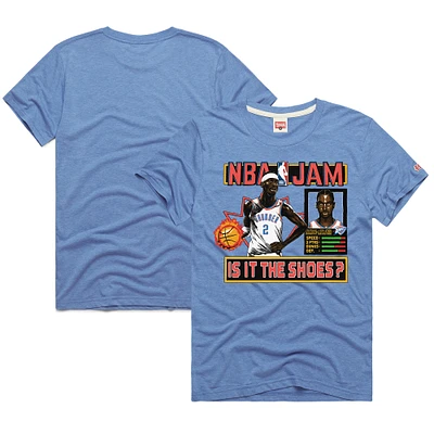 Unisex Homage Shai Gilgeous-Alexander Light Blue Oklahoma City Thunder NBA Jam Tri-Blend T-Shirt