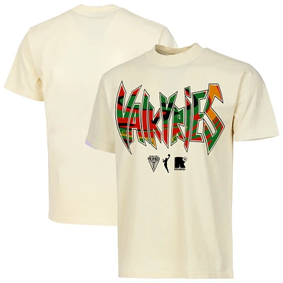 Unisex round21 Cream Golden State Valkyries Juneteenth T-Shirt