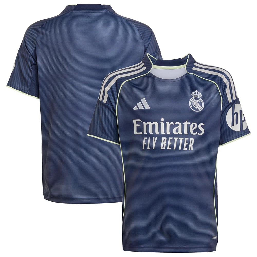 Youth adidas Blue Real Madrid 2025/26 Away Replica Jersey