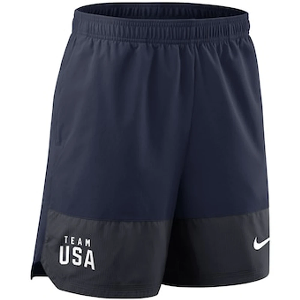 Youth Nike Navy Team USA Performance Shorts