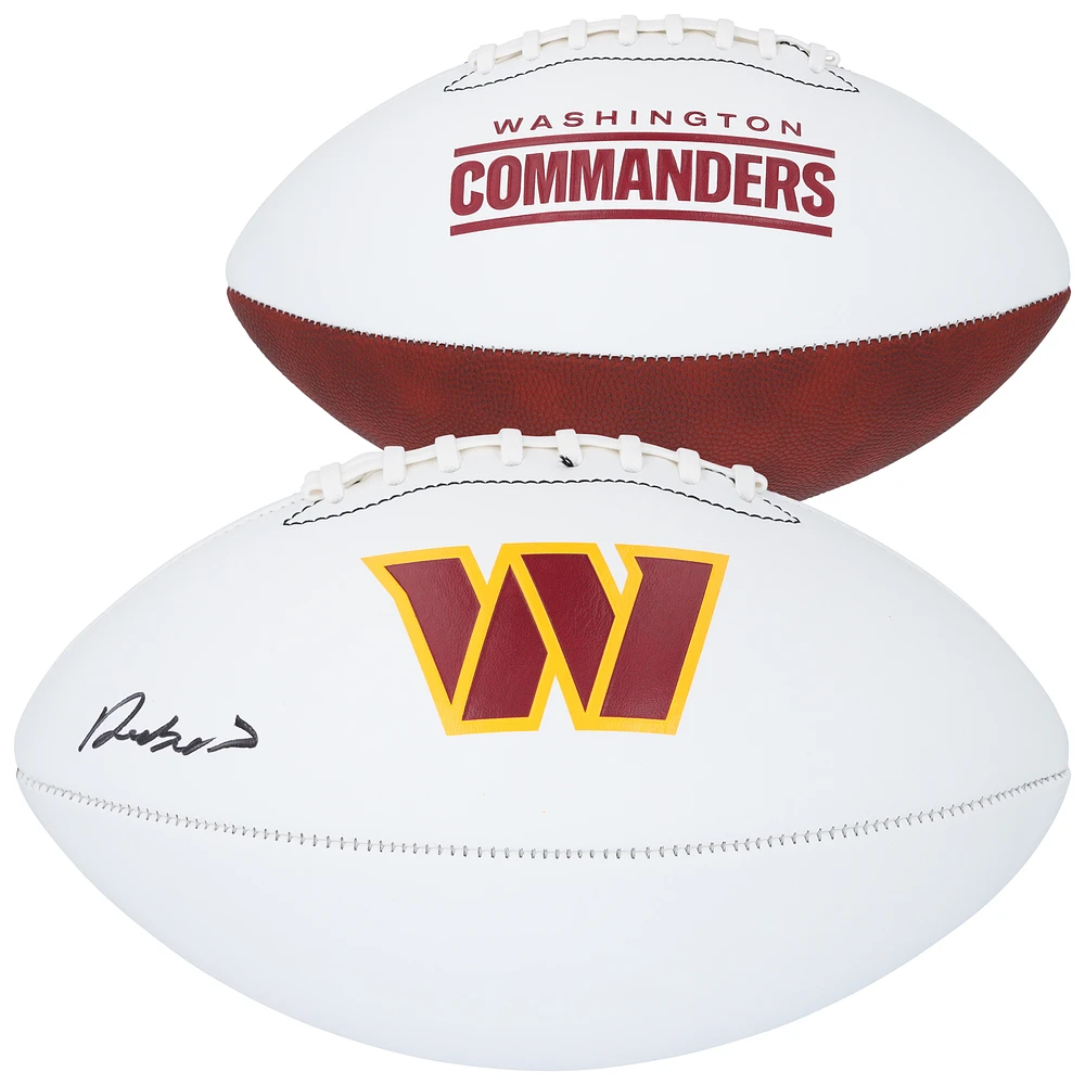 Deebo Samuel Sr Washington Commanders Autographed Franklin White Panel Football