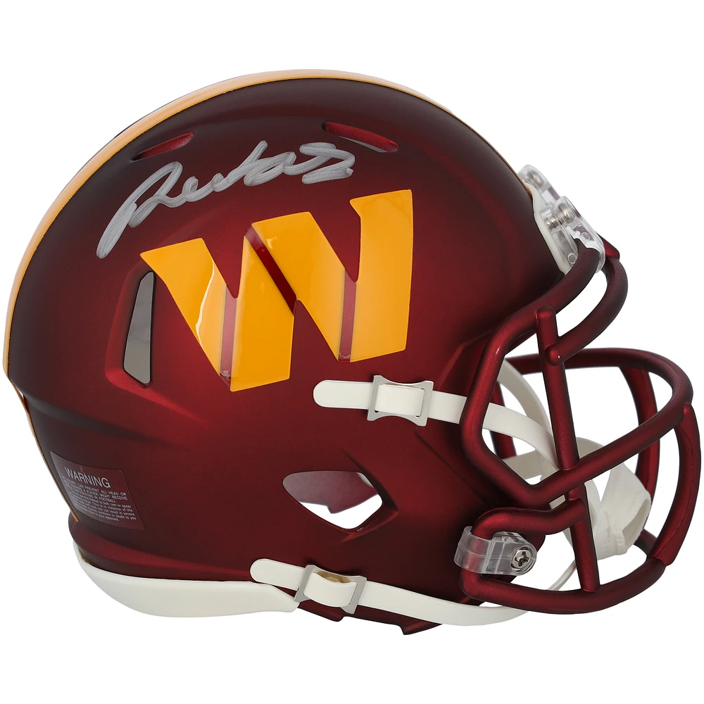 Deebo Samuel Sr Washington Commanders Autographed Riddell Speed Mini Helmet