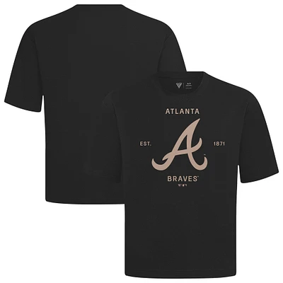 Men's Levelwear Atlanta Braves Crossway Oversized Luxe Signature Knit T-Shirt