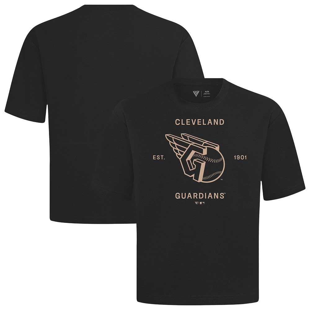 Men's Levelwear Cleveland Guardians Crossway Oversized Luxe Signature Knit T-Shirt
