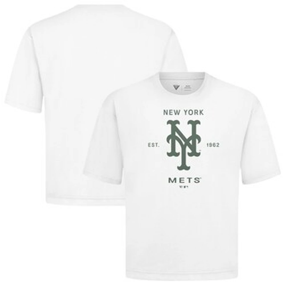 Men's Levelwear New York Mets Crossway Oversized Luxe Signature Knit T-Shirt