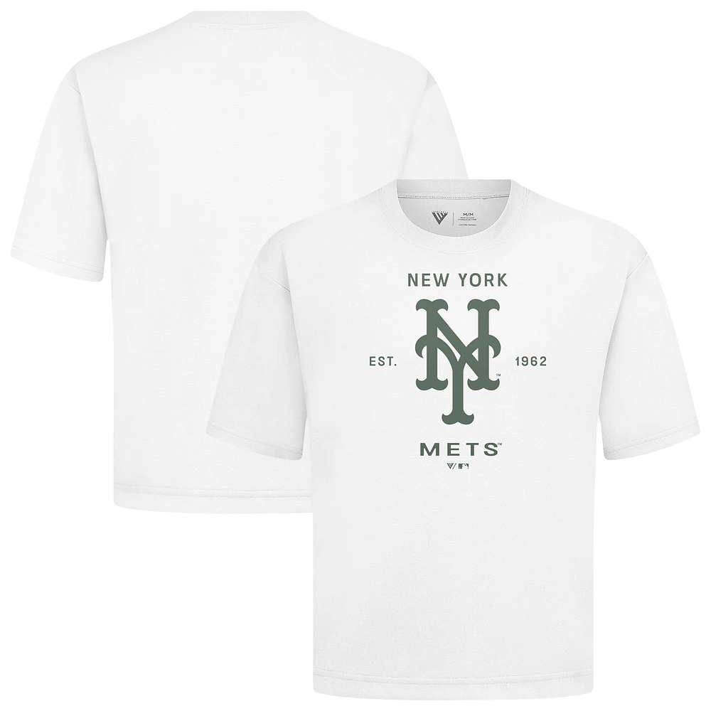 Men's Levelwear New York Mets Crossway Oversized Luxe Signature Knit T-Shirt