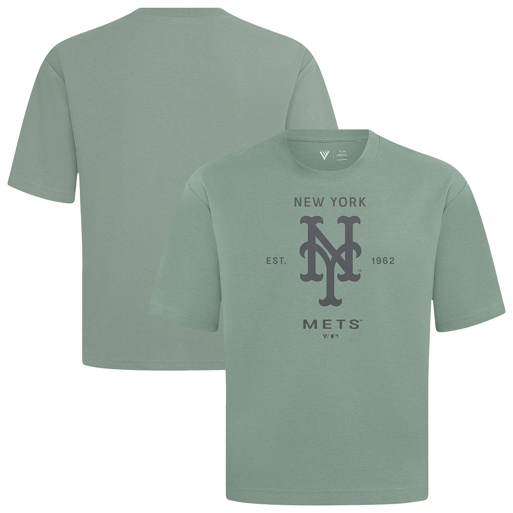 Men's Levelwear New York Mets Crossway Oversized Luxe Signature Knit T-Shirt