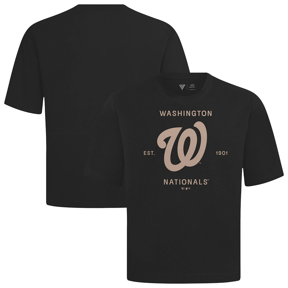 Men's Levelwear Washington Nationals Crossway Oversized Luxe Signature Knit T-Shirt