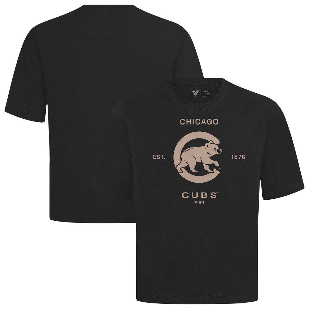 Men's Levelwear Chicago Cubs Crossway Oversized Luxe Signature Knit T-Shirt