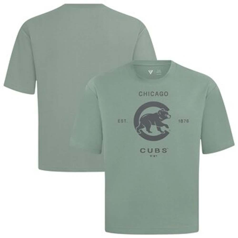 Men's Levelwear Chicago Cubs Crossway Oversized Luxe Signature Knit T-Shirt