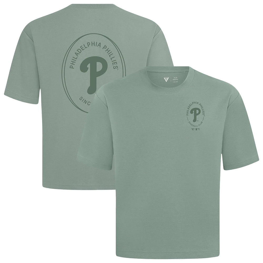 Men's Levelwear Philadelphia Phillies Signet Oversized Luxe Signature Knit T-Shirt