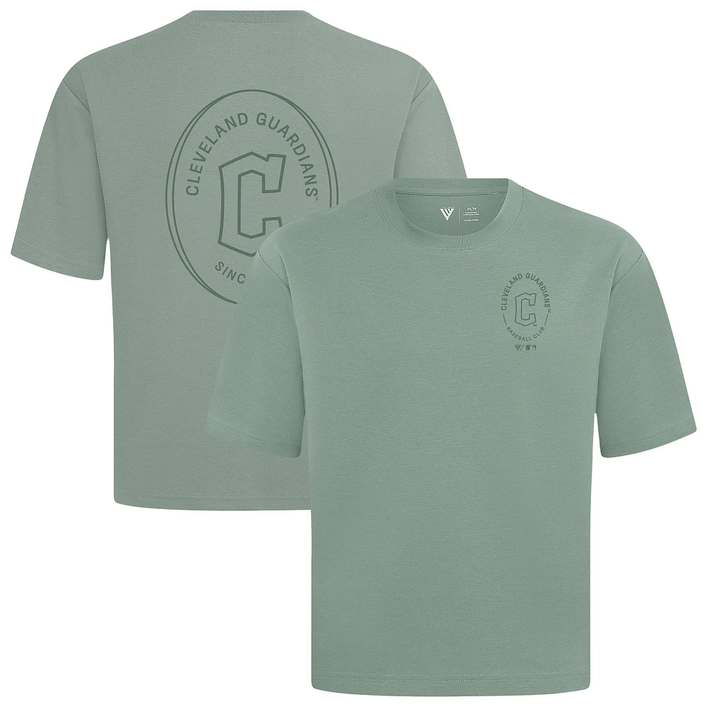 Men's Levelwear Cleveland Guardians Signet Oversized Luxe Signature Knit T-Shirt