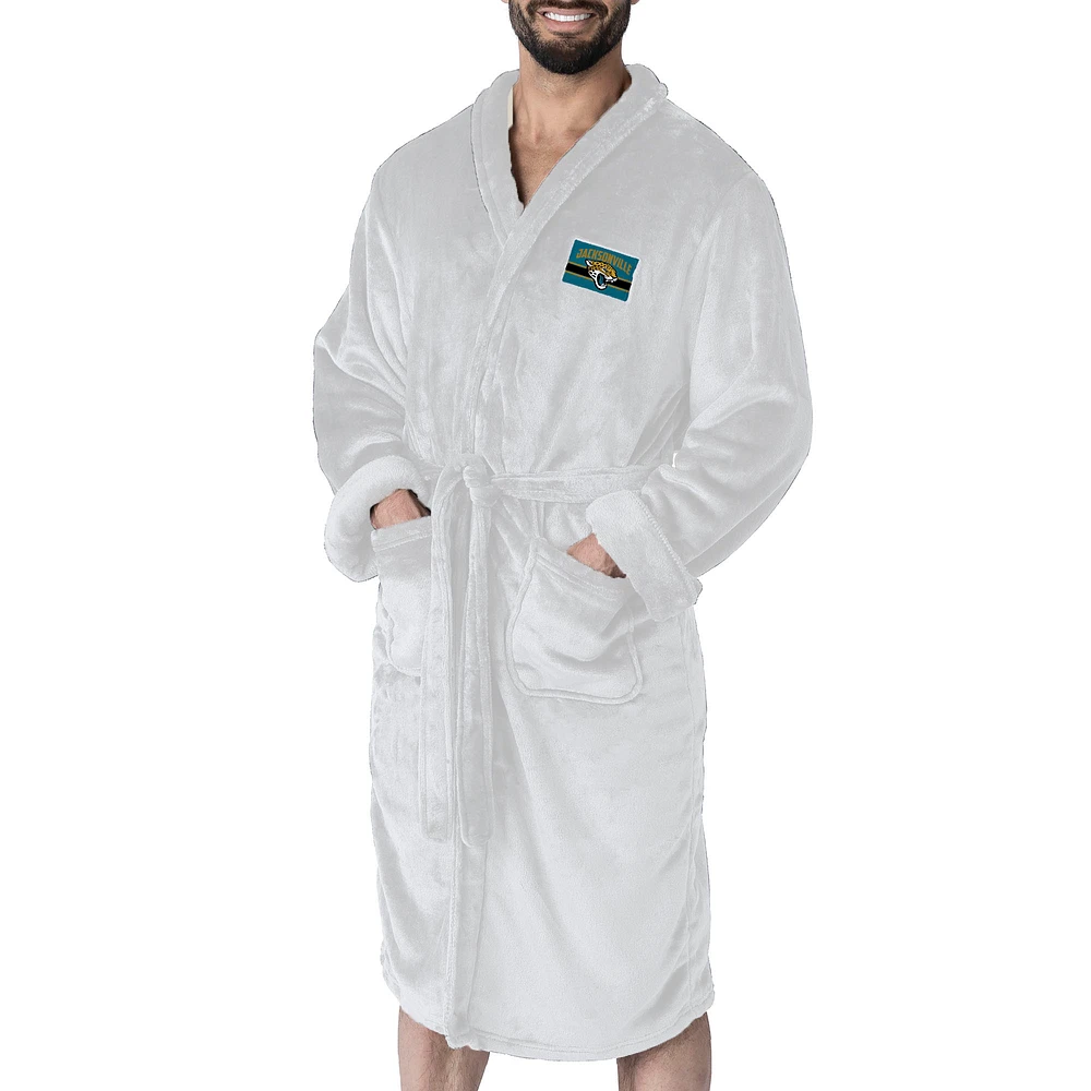 Men's The Northwest Group White Jacksonville Jaguars Rollout Silk Touch Robe