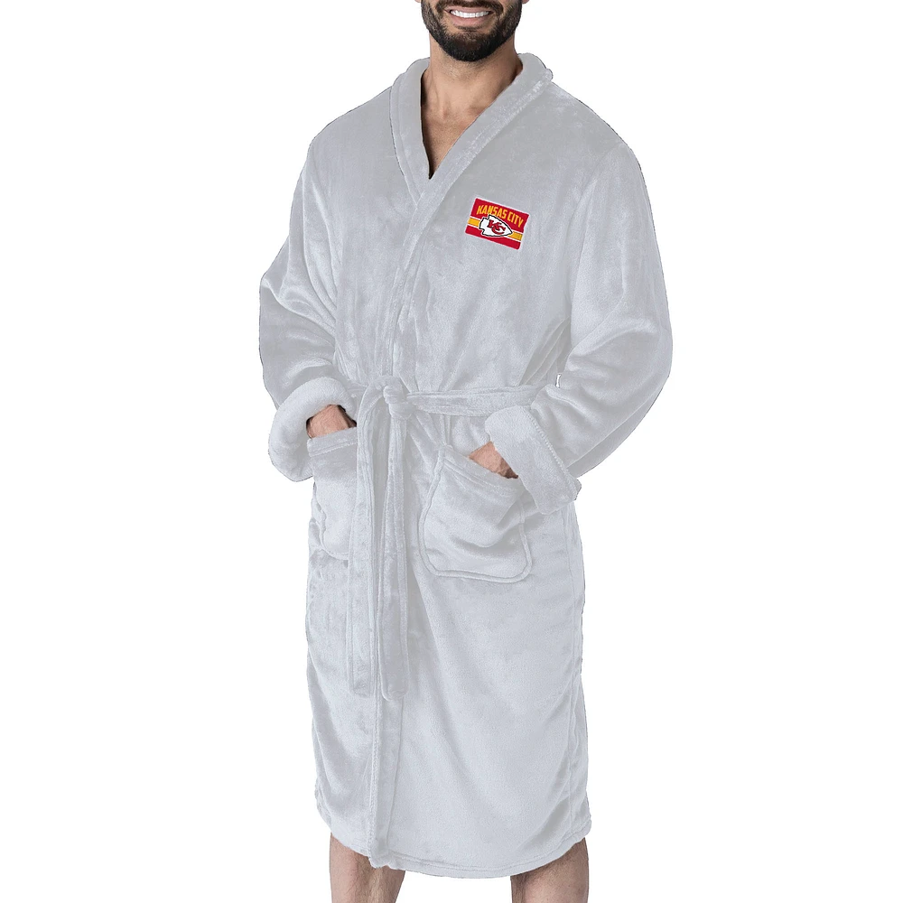 Men's The Northwest Group White Kansas City Chiefs Rollout Silk Touch Robe