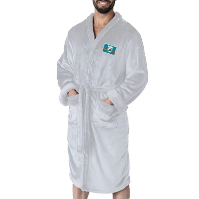Men's The Northwest Group White Miami Dolphins Rollout Silk Touch Robe