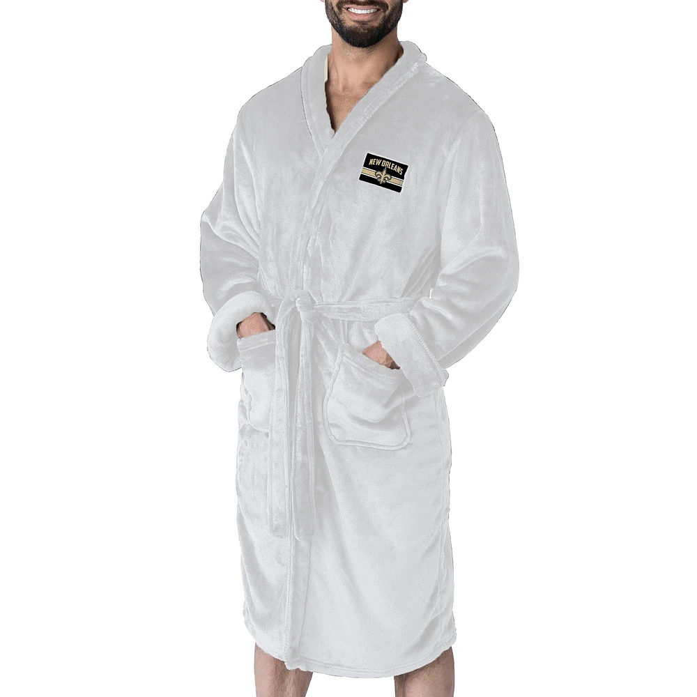 Men's The Northwest Group White New Orleans Saints Rollout Silk Touch Robe