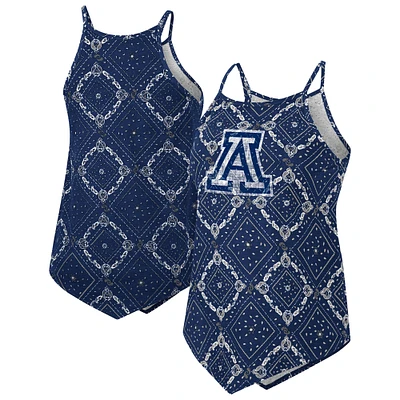 Women's Colosseum Navy Arizona Wildcats Wrangler Bandana Tank Top