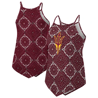 Women's Colosseum Maroon Arizona State Sun Devils Wrangler Bandana Tank Top